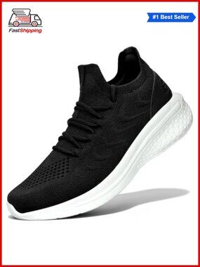 ✨ Womens Walking Running Shoes Slip-on Breathable Mesh Tennis Sneakers